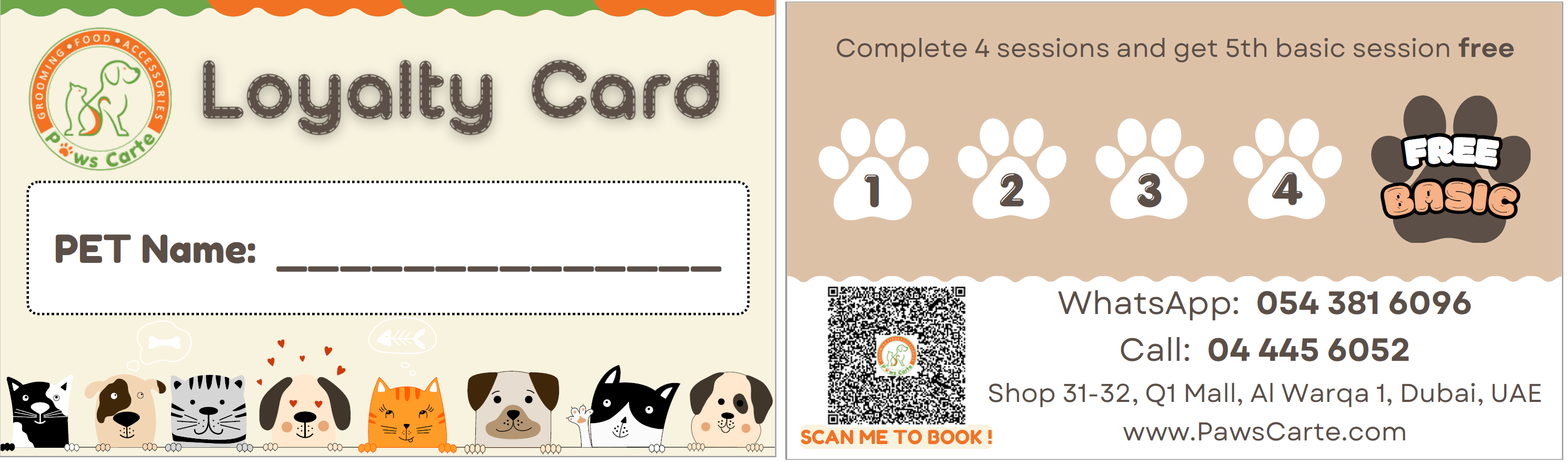 PawsCarte - Loyalty Card